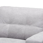 Baxton Studio Langley Modern and Contemporary Light Grey Fabric Upholstered Sectional Sofa with Left Facing Chaise