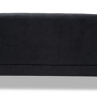 Baxton Studio Allister Mid-Century Modern Dark Grey Fabric Upholstered Loveseat