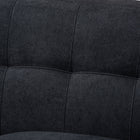 Baxton Studio Allister Mid-Century Modern Dark Grey Fabric Upholstered Loveseat