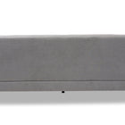 Baxton Studio Allister Mid-Century Modern Light Grey Fabric Upholstered Sofa