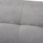Baxton Studio Allister Mid-Century Modern Light Grey Fabric Upholstered Sofa