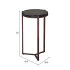 Zuo Daiza Side Table Bronze