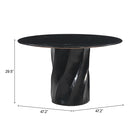 Zuo Kuro Dining Table Black