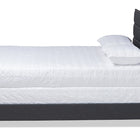 Baxton Studio Ansa Modern and Contemporary Dark Grey Fabric Upholstered King Size Bed