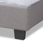 Baxton Studio Ansa Modern and Contemporary Grey Fabric Upholstered Queen Size Bed