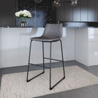 Zuo Smart Barstool (Set of 2) Charcoal