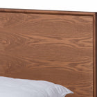 Baxton Studio Melora Mid-Century Modern Walnut Brown Finished Wood and Rattan Queen Size 5-Piece Bedroom Set