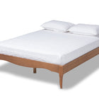Baxton Studio Marieke Vintage French Inspired Ash Wanut Finished Queen Size Wood Bed Frame