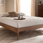 Baxton Studio Marieke Vintage French Inspired Ash Wanut Finished Full Size Wood Bed Frame