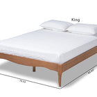 Baxton Studio Marieke Vintage French Inspired Ash Wanut Finished Full Size Wood Bed Frame