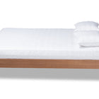 Baxton Studio Rina Mid-Century Modern Ash Wanut Finished Full Size Wood Bed Frame