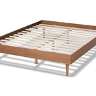 Baxton Studio Rina Mid-Century Modern Ash Wanut Finished Full Size Wood Bed Frame