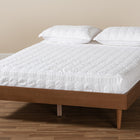 Baxton Studio Rina Mid-Century Modern Ash Wanut Finished Full Size Wood Bed Frame