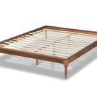 Baxton Studio Romy Vintage French Inspired Ash Wanut Finished King Size Wood Bed Frame