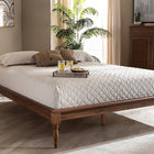 Baxton Studio Romy Vintage French Inspired Ash Wanut Finished Full Size Wood Bed Frame