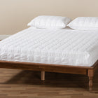 Baxton Studio Romy Vintage French Inspired Ash Wanut Finished Queen Size Wood Bed Frame