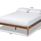 Baxton Studio Romy Vintage French Inspired Ash Wanut Finished King Size Wood Bed Frame