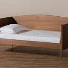 Baxton Studio Veles Mid-Century Modern Ash Wanut Finished Wood Daybed