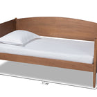 Baxton Studio Veles Mid-Century Modern Ash Wanut Finished Wood Daybed