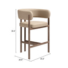 Zuo Ruge Counter Stool (Set of 2) Beige