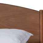 Baxton Studio Leanora Mid-Century Modern Ash Wanut Finished King Size Wood Platform Bed