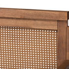 Baxton Studio Toveli Vintage French Inspired Ash Wanut Finished Wood and Synthetic Rattan Daybed with Trundle