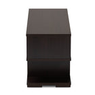 Baxton Studio Arne Modern and Contemporary Dark Brown Finished Wood TV Stand
