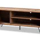 Baxton Studio Iver Modern and Contemporary Rustic Oak Finished 1-Door Wood TV Stand