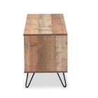 Baxton Studio Iver Modern and Contemporary Rustic Oak Finished 1-Door Wood TV Stand