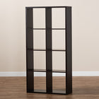 Baxton Studio Janne Modern and Contemporary Dark Brown Finished 8-Cube Multipurpose Storage Shelf