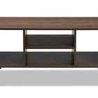 Baxton Studio Linas Mid-Century Modern Walnut Finished Coffee Table