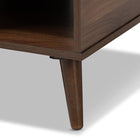 Baxton Studio Linas Mid-Century Modern Walnut Finished Coffee Table