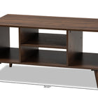 Baxton Studio Linas Mid-Century Modern Walnut Finished Coffee Table