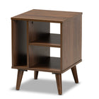 Baxton Studio Sami Mid-Century Modern Walnut Finished Wood End Table