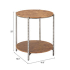 Zuo Adna Side Table Brown