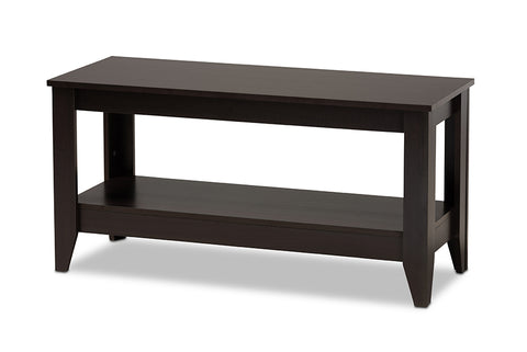 Baxton Studio Elada Modern and Contemporary Wenge Finished Wood Coffee Table