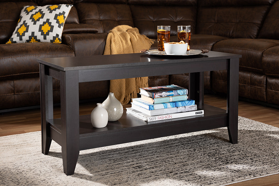 Baxton Studio Elada Modern and Contemporary Wenge Finished Wood Coffee Table