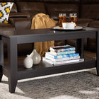 Baxton Studio Elada Modern and Contemporary Wenge Finished Wood Coffee Table