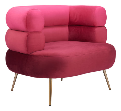 Zuo Arish Accent Chair Red