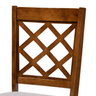Baxton Studio Adara Modern and Contemporary Grey Fabric Upholstered and Walnut Brown Finished Wood 5-Piece Dining Set
