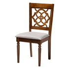 Baxton Studio Sadie Modern Grey and Walnut Brown Wood 5-Piece Dining Set