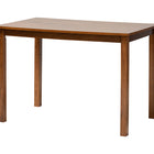 Baxton Studio Renaud Modern Grey and Walnut Brown Wood 5-Piece Dining Set