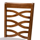 Baxton Studio Mila Modern and Contemporary Grey Fabric Upholstered and Walnut Brown Finished Wood 5-Piece Dining Set