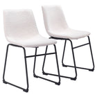 Zuo Smart Dining Chair (Set of 2) Ivory
