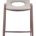 Zuo Desi Counter Stool (Set of 2) Beige & Walnut