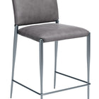 Zuo Freesia Counter Stool (Set of 2) Charcoal Gray