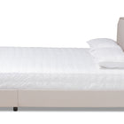 Baxton Studio Larese Beige Fabric Upholstered 2-Drawer Queen Size Platform Storage Bed