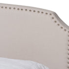 Baxton Studio Larese Beige Fabric Upholstered 2-Drawer Queen Size Platform Storage Bed