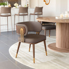 Zuo Brew Dining Chair Brown & Walnut