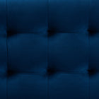 Baxton Studio Roanoke Modern and Contemporary Navy Blue Velvet Fabric Upholstered Grid-Tufted Storage Ottoman Bench